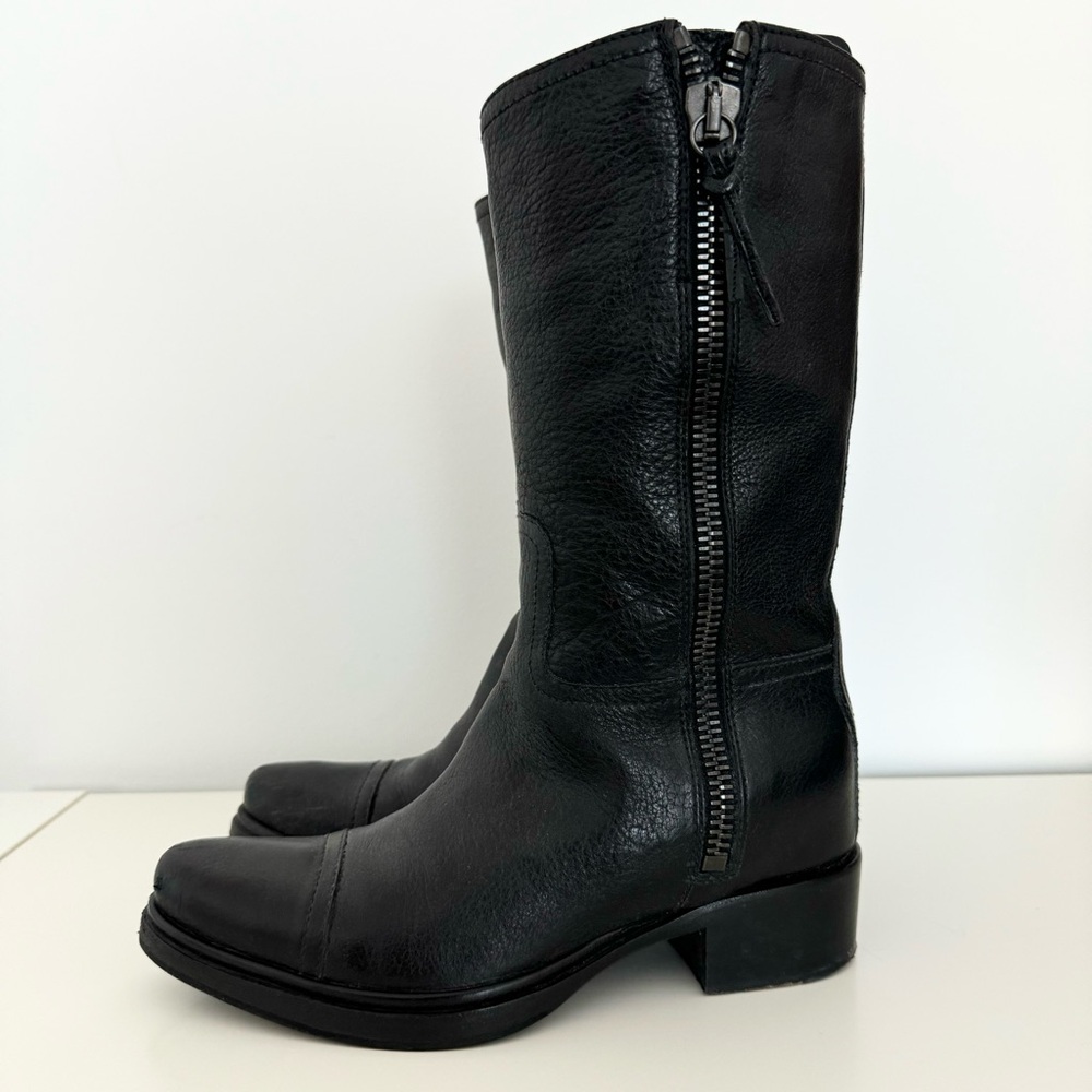 Miu Miu Black Calzature Bisonte Nero Boots  35 - Picture 7 of 15